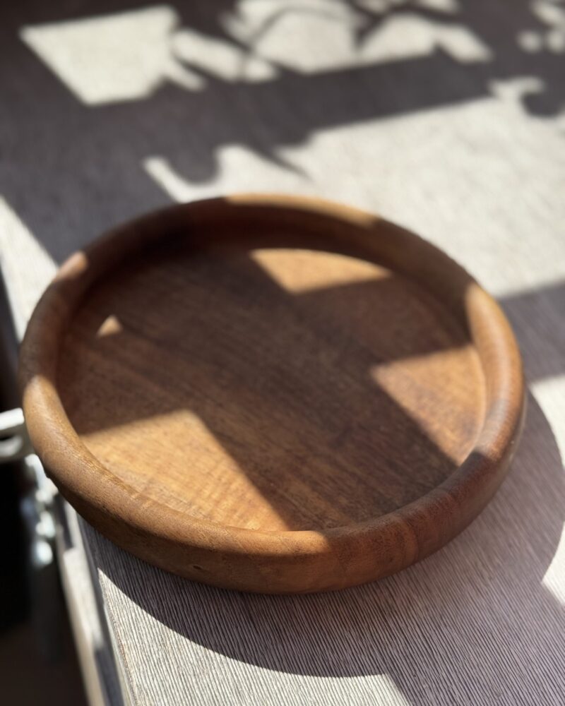 Assiette en noyer