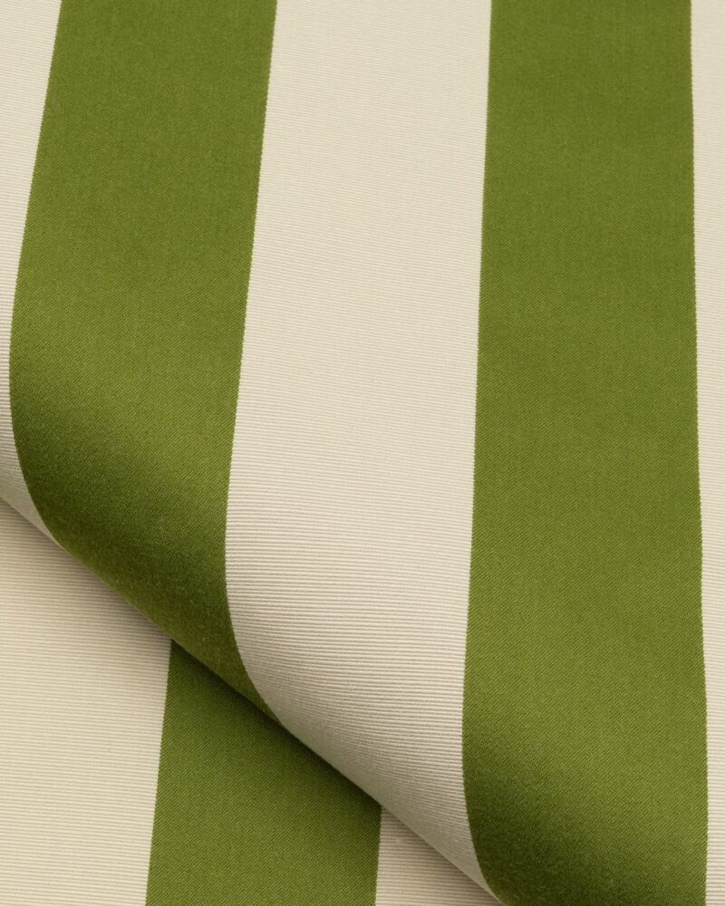 Live Slowly – Chaise à bascule en chêne à rayures – Vert