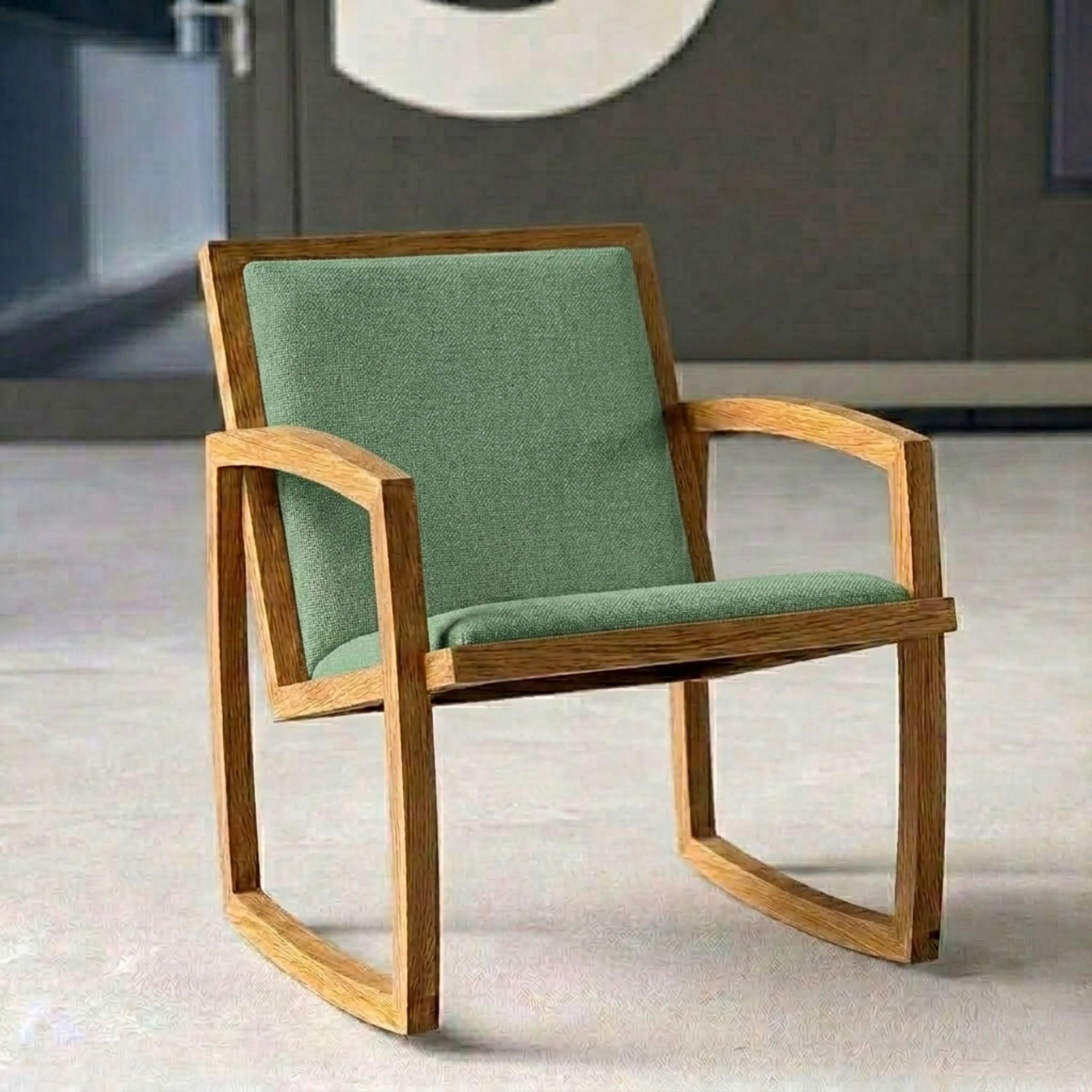 Chaise Live Slowly Lin Vert